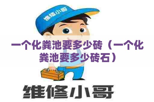 一个化粪池要多少砖（一个化粪池要多少砖石）