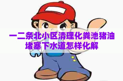 一二条北小区清理化粪池猪油堵塞下水道怎样化解 一二条北小区清理化粪池猪油堵塞下水道怎样化解