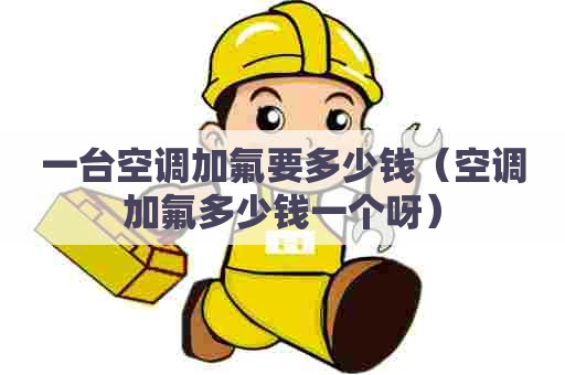 一台空调加氟要多少钱（空调加氟多少钱一个呀）