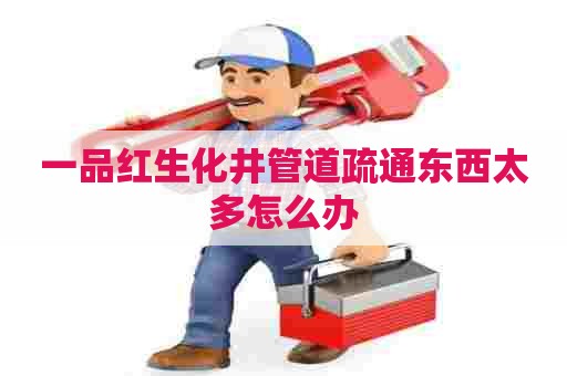 一品红生化井管道疏通东西太多怎么办 一品红生化井管道疏通东西太多怎么办