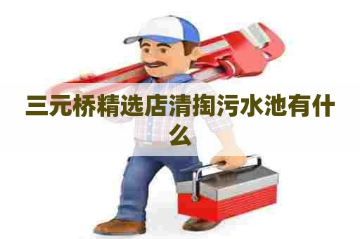 三元桥精选店清掏污水池有什么