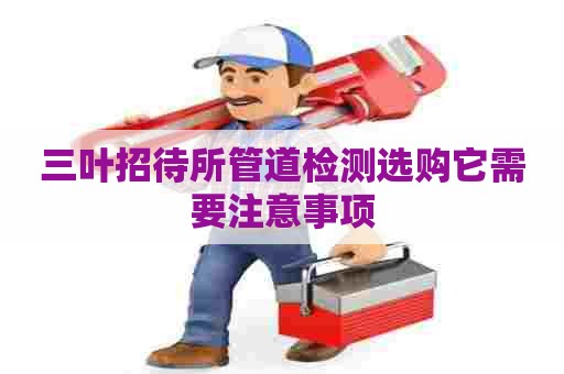 三叶招待所管道检测选购它需要注意事项
