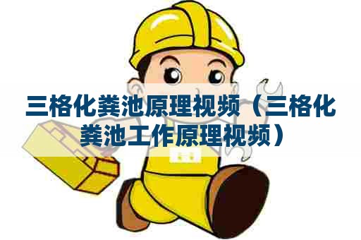 三格化粪池原理视频（三格化粪池工作原理视频）