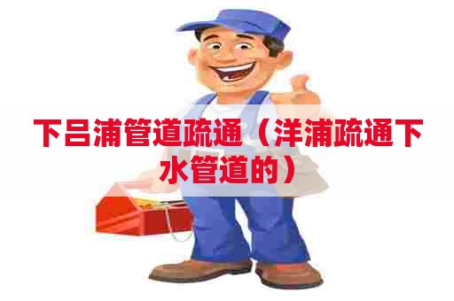 下吕浦管道疏通（洋浦疏通下水管道的）