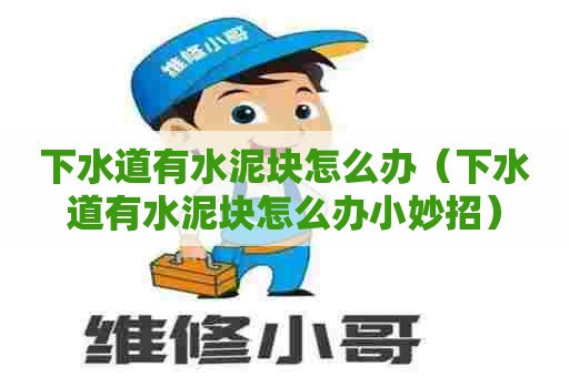 下水道有水泥块怎么办（下水道有水泥块怎么办小妙招）