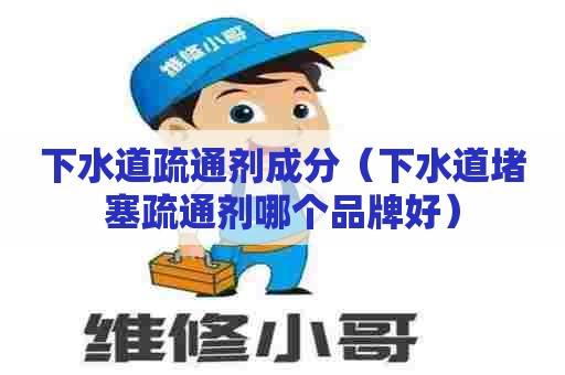 下水道疏通剂成分（下水道堵塞疏通剂哪个品牌好）