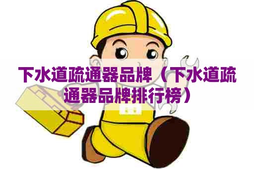 下水道疏通器品牌（下水道疏通器品牌排行榜）