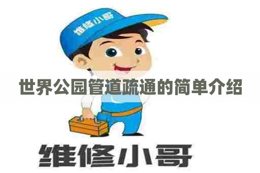 世界公园管道疏通的简单介绍