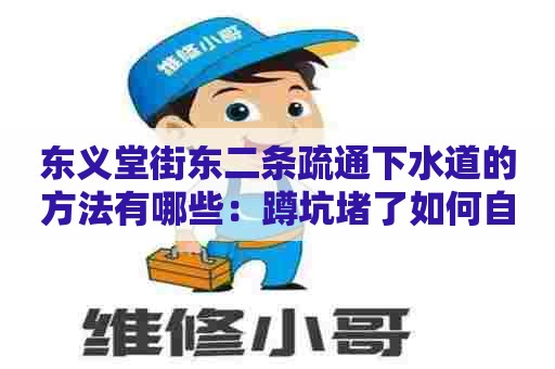 东义堂街东二条疏通下水道的方法有哪些：蹲坑堵了如何自己疏通