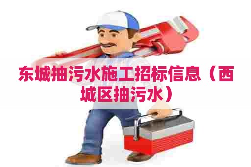 东城抽污水施工招标信息（西城区抽污水）