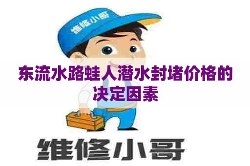 东流水路蛙人潜水封堵价格的决定因素