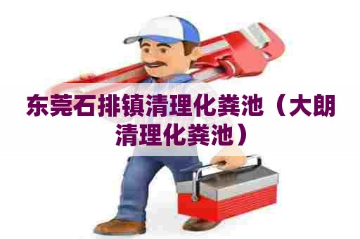 东莞石排镇清理化粪池（大朗清理化粪池）