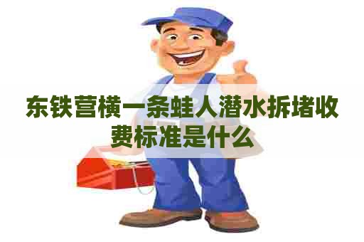 东铁营横一条蛙人潜水拆堵收费标准是什么