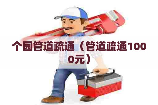 个园管道疏通（管道疏通1000元）