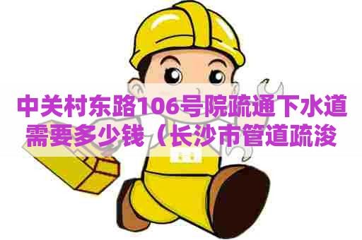 中关村东路106号院疏通下水道需要多少钱（长沙市管道疏浚有限公司）