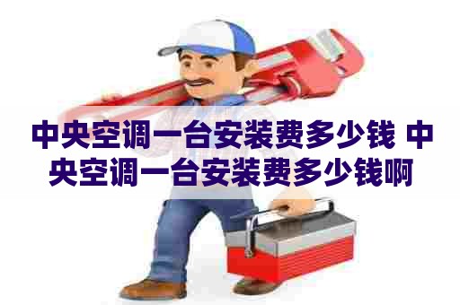 中央空调一台安装费多少钱 中央空调一台安装费多少钱啊