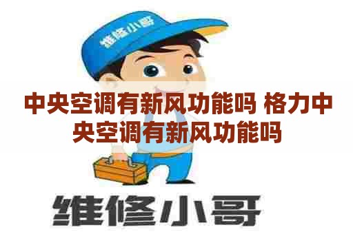 中央空调有新风功能吗 格力中央空调有新风功能吗