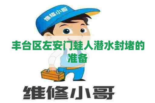 丰台区左安门蛙人潜水封堵的准备