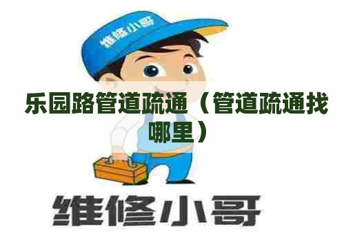 乐园路管道疏通（管道疏通找哪里）