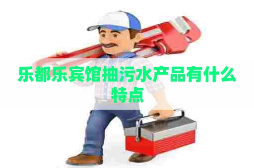 乐都乐宾馆抽污水产品有什么特点