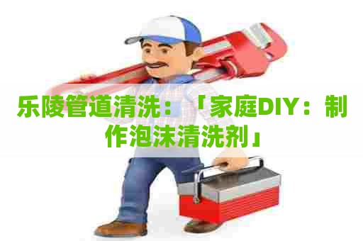 乐陵管道清洗：「家庭DIY：制作泡沫清洗剂」