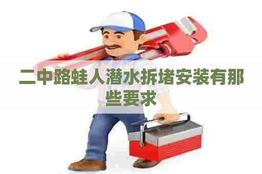 二中路蛙人潜水拆堵安装有那些要求