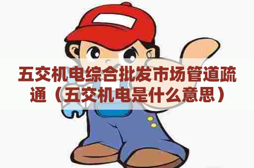 五交机电综合批发市场管道疏通（五交机电是什么意思）