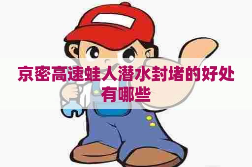京密高速蛙人潜水封堵的好处有哪些