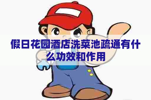 假日花园酒店洗菜池疏通有什么功效和作用