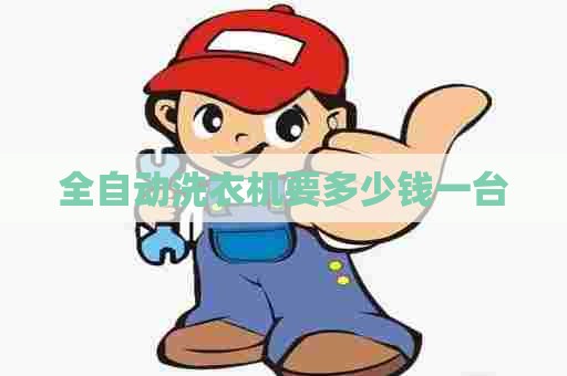 全自动洗衣机要多少钱一台