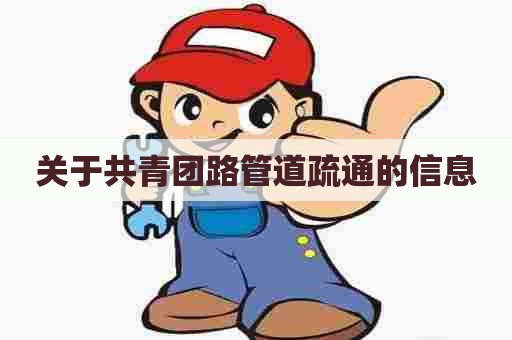关于共青团路管道疏通的信息