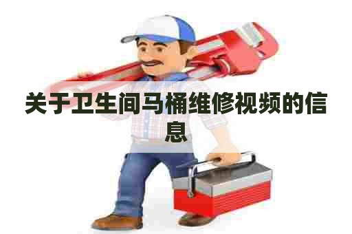 关于卫生间马桶维修视频的信息