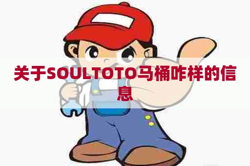关于SOULTOTO马桶咋样的信息