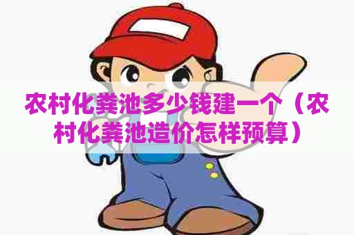 农村化粪池多少钱建一个（农村化粪池造价怎样预算）