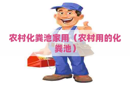 农村化粪池家用（农村用的化粪池）