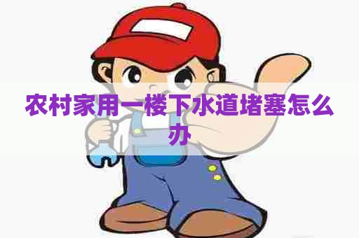 农村家用一楼下水道堵塞怎么办