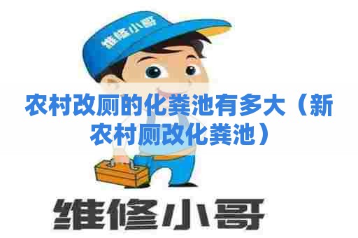 农村改厕的化粪池有多大（新农村厕改化粪池）
