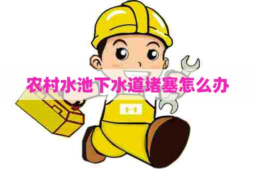 农村水池下水道堵塞怎么办