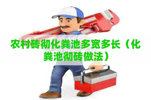 农村砖彻化粪池多宽多长（化粪池彻砖做法）