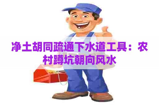 净土胡同疏通下水道工具：农村蹲坑朝向风水