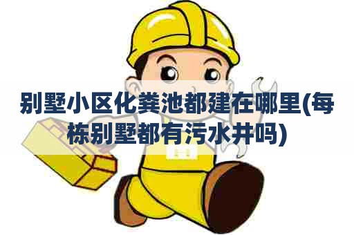 别墅小区化粪池都建在哪里(每栋别墅都有污水井吗)