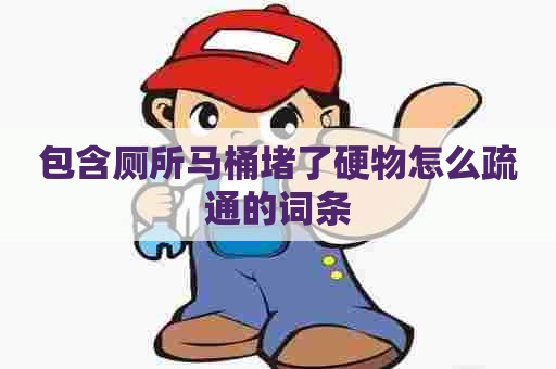 包含厕所马桶堵了硬物怎么疏通的词条 包含厕所马桶堵了硬物怎么疏通的词条