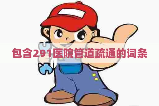 包含291医院管道疏通的词条