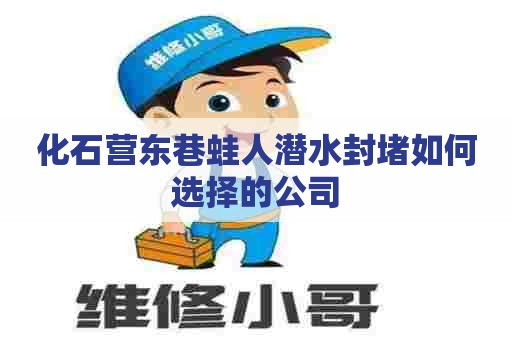 化石营东巷蛙人潜水封堵如何选择的公司