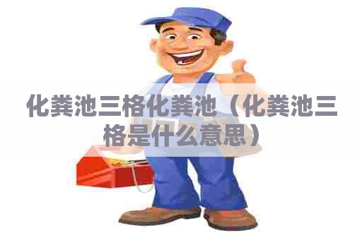 化粪池三格化粪池（化粪池三格是什么意思）
