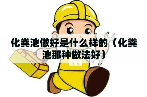 化粪池做好是什么样的（化粪池那种做法好）