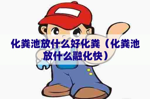 化粪池放什么好化粪（化粪池放什么融化快）