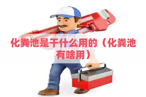 化粪池是干什么用的（化粪池有啥用）