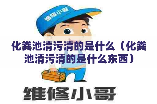 化粪池清污清的是什么（化粪池清污清的是什么东西）