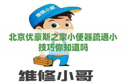 北京优豪斯之家小便器疏通小技巧你知道吗